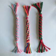 1pc Cute Candy Shaped Dog Rope Knot Toy, Interactive Training Tug Rope Chew Toy, Pet Supplies Dog Toy/Dog Stuff/Puppy Keep Game/Puppy Essential - Multicolor - View 8