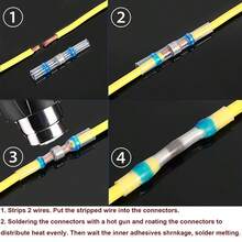 280 PCS Heating Tubes In 5 Sizes, Heat Shrink Welding Sleeves | Thickened Welding Ring Shrink Tubes, Wire Crimp Butt Terminal Connectors, With Box For Cable Management, Data Cable Repair, Cable Repair - 280Pcs Colorful Set (boxed) - View 7