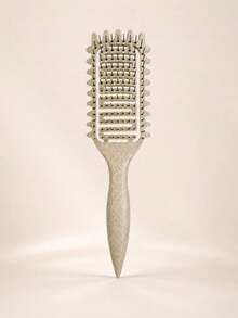 Curly Hair Styling Comb, Multi-Color Plastic Anti-Tangle Comb, Side Tooth Design, Open Back, Tail Handle, Suitable For Curly, Wavy, Thick Hair, Women's Travel Use - Multicolor - View 13