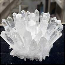 隨機精緻天然白水晶簇，適用於家居裝飾、科學教育研究與節日禮物 - 白水晶簇 - 查看 6