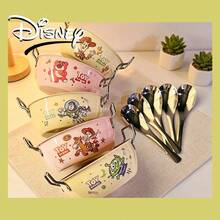 Disney Cartoon Stainless Steel Bowl, 304 Stainless Steel Double Handle Bowl, Shatterproof Tableware - Multicolor - View 1
