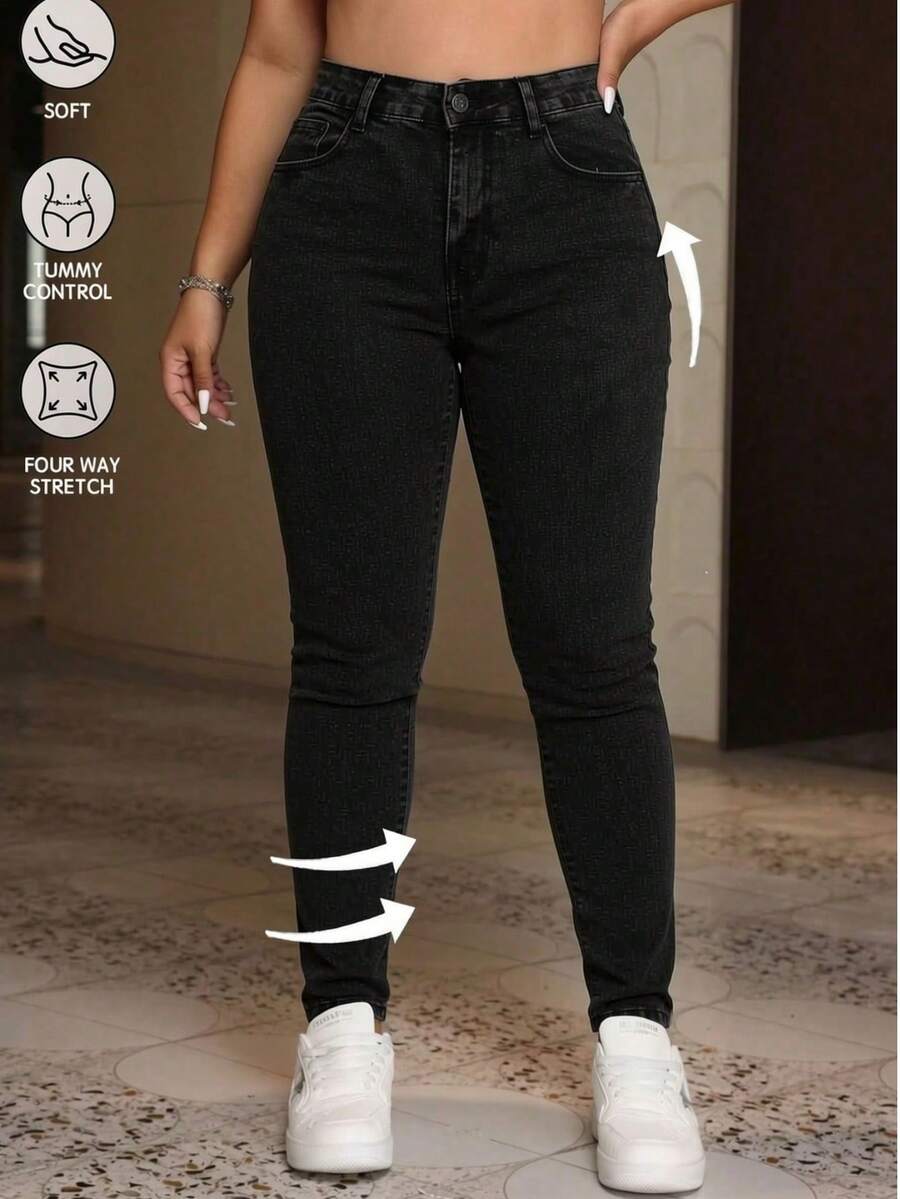 Women Jeans - Black - View 1