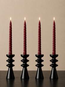 4pcs Scented Long Taper Candles 20cm*2cm, 7 Hours Burning Time, Christmas Halloween Home Table Decor, Wedding Party Candle Holder Decoration Fragrance Candles - Mixed - View 19