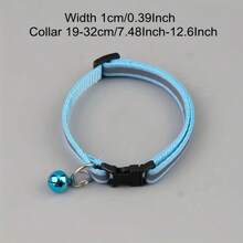 10pcs Random Reflective Detachable Cat Collar With Bell, Suitable For Small Cats And Dogs - Multicolor - View 12