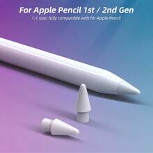 1/4/8/20-Pack, Compatible With Apple Pencil 1st And 2nd Generation Tips, Compatible With IPencil Tips, Compatible With Apple Pencil Double-Layer Tips, Compatible With IPad Stylus Replacement Tips, Widely Applicable, More Durable - White - View 1