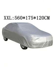 1 Set Waterproof & UV-Resistant Car Cover - Full Protection Against Dust & Snow For Sedans, SUVs And Trucks, With Storage Bag - Silver - View 22