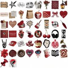 SCXXBSW 50pcs Retro Y2K Russian Stickers, Anime Decorative Stickers, Classic Gift Decorations, Value-For-Money Cute Cartoon Stickers, Waterproof And Durable. Ideal For Decorating Phone Cases, Can Be Applied To Laptops, A Top Choice For Holiday Gifts. - Multicolor - View 11