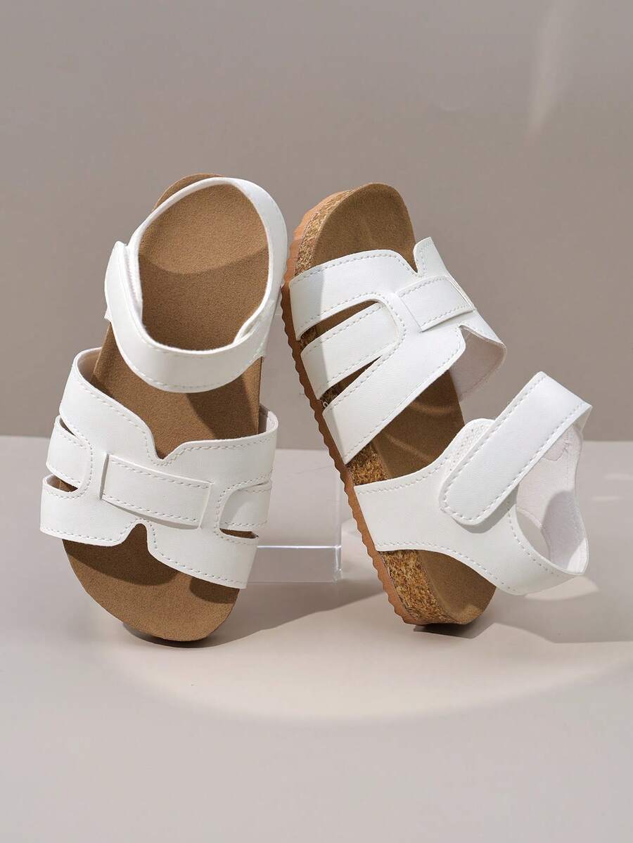 2026 Summer Multi-Functional Girls' Roman Sandals, With Back Strap Design, Soft & Breathable, Non-Slip Sole, Lightweight (Sole/Sole Color Random) - White - View 1