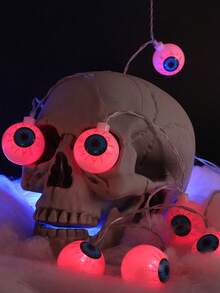 1PC Halloween Glowing Eyeball LED String Lights, Halloween Costume Atmosphere Ghost Festival Theme Decoration Desktop Scene Lighting, Glowing Halloween Atmosphere Holiday Decoration Lights - Multicolor - View 6