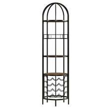 5-Tier Industrial Arched Wine Rack, Freestanding Bar Wine Cabinet With Bottle Holder, Vintage Metal Display Unit For Wine Bottles, Glassware, Home Bar, Kitchen, Dining Room Comedor Indoor Household Party & Bistro Decor - 1 - View 9