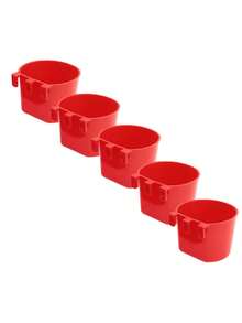 Cage-Style Cup Bird Feeder/Water Bowl, Suitable For Feeding And Watering Rabbits, Cats, Puppies And Chickens; Suitable For Waterers And Water Bottles For Pigeons, Quails, Parrots, Rabbits And Poultry - Multiple Styles - View 7