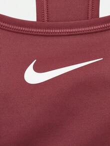 Nike Women's AS W NK SWSH MED SPT BRA Sports Bra BRA-MDX6822-654 - Burgundy - View 3