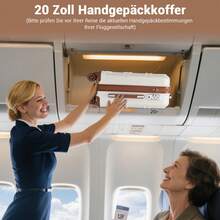 Leichtes ABS+PC Hartschalen-Kofferset 3-teilig – 20" Handgepäck, 24" & 28" Aufgabegepäck, 360° Spinner-Rollen, TSA-Schloss, YKK-Reißverschlüsse – ideal für Reisen, Urlaub, Geschäftsreisen & Geschenke - Weiss - Übersicht 5