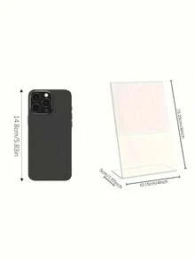 1/2/4pcs Acrylic Sign Holder, Transparent Plastic Display Stand, Transparent T-Shaped Plastic Display Stand, Photo Frame Display Stand, Suitable For Brochures, Menus, Flyers, Papers, Photos, Business Cards, Restaurant, Wedding , Office Or Desktop - Multicolor - View 9