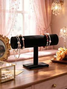 1pc, T-Shaped Display Stand, Specially Designed For Bracelets, Bangles, Watches And Other Jewelry. Soft And Delicate Surface, Not Only Anti-Slip And Anti-Scratch - Multicolor - View 14