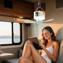 USB Rechargeable Mini Hanging Fan, Portable Desktop Fan For Dorm, Home, Outdoor Camping - Multicolor - View 7