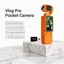 Handheld Gimbal Vlogging Camera, 4K UHD Small Compact Action Cam For Traveling Hiking, 2000mAh Battery With Dual Fill Lights For Perfect Selfies - No App Required, Best Gift For Teens Content Creators & Vloggers - Multicolor - View 17