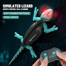 Remote Control Color-Changing Lizard Gecko Toy, Rechargeable RC Color-Changing Lizard Toy With LED Glowing Eyes, Dual-Mode Ground/Wall Driving, Suitable For Boys And Girls Aged 3 And Above - Multicolor - View 16