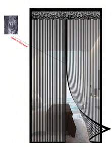 Magnetic Screen Door - Heavy Duty Magic Door Screen With Magnetic Seal, Suitable For Sliding, Patio, French, Front And Back Doors, Pet Friendly, Backyard, Easy To Install - Black - View 13