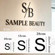 Custom Office Wall Sign, Custom Logo, Beauty Salon Sign, 3D Mirror Acrylic Business Sign, Laser Cut Wall Sign, Reception Office Decor, Spa Clinic Signage, Personalized Metallic Texture Acrylic Sign, Minimalist, Quiet Luxury Aesthetic - Multicolor - View 6
