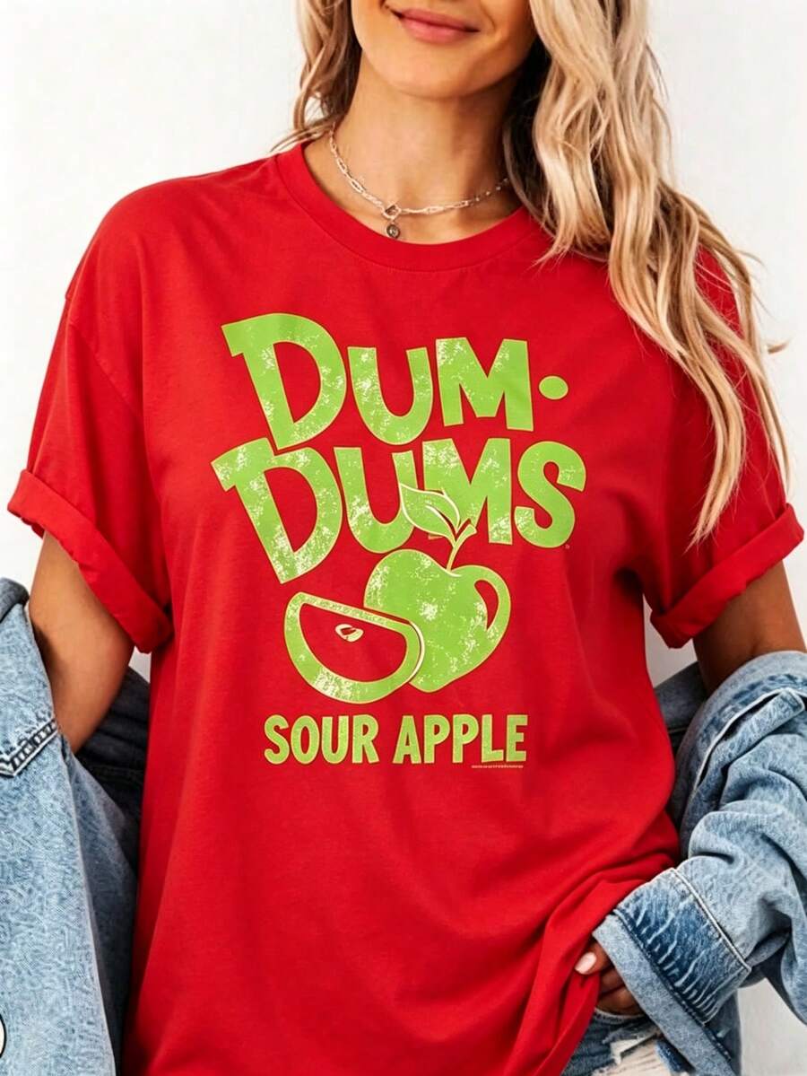 2026 New Summer Collection, 100% Cotton Short-Sleeved Round-Neck T-Shirt, Regular Fit, Soft Lightweight, Unisex Casual Summer Top - 紅色1 - 查看 1