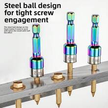 New Hex Head Screws With Dovetail Thread, Colorful Steel Tile Drill Tail Screws 8mm, Specifically For Power Tool Use - Colored Steel Ball Sleeve Dovetail Screw /45/1/1 - View 4