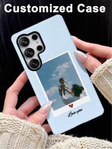 GIIPPA 1件客製化照片手機殼，相容 Galaxy S26 S25 S24 Ultra/Plus/Fe A71 A57 A56 A55，亮面 2 合 1 手機保護殼，個性化手機殼，返校禮物、情人節禮物、生日禮物 - 彩色 - 查看 7