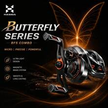 HASIDA Butterfly II 155g Lightweight Baitcasting Reel Compact Low-Profile Casting Reel For Freshwater Lure Fishing - Micro-material Stainless Steel Bearings - View 1