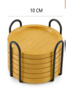 Movable Small Coffee Table/Table/Home Storage Shelf/ Trolley/Sofa/Bedside Table - Camel - View 9