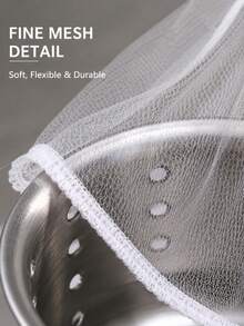 100pcs Disposable Fine Mesh Kitchen Sink Strainer Bags, Elastic Drain Filter Net, Anti-Clogging Food Residue Collection Bag, Easy To Lift And Discard Sink Drain Protector, Suitable For Most Kitchen And Bathroom Sink Strainers - A - View 7