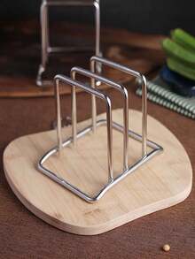 Cutting Board Storage Box, Triangular Cutting Board Rack, Black Metal Cutting Board Holder, Pot Lid Storage Rack, Suitable For Cabinet Countertop - Multicolor - View 5