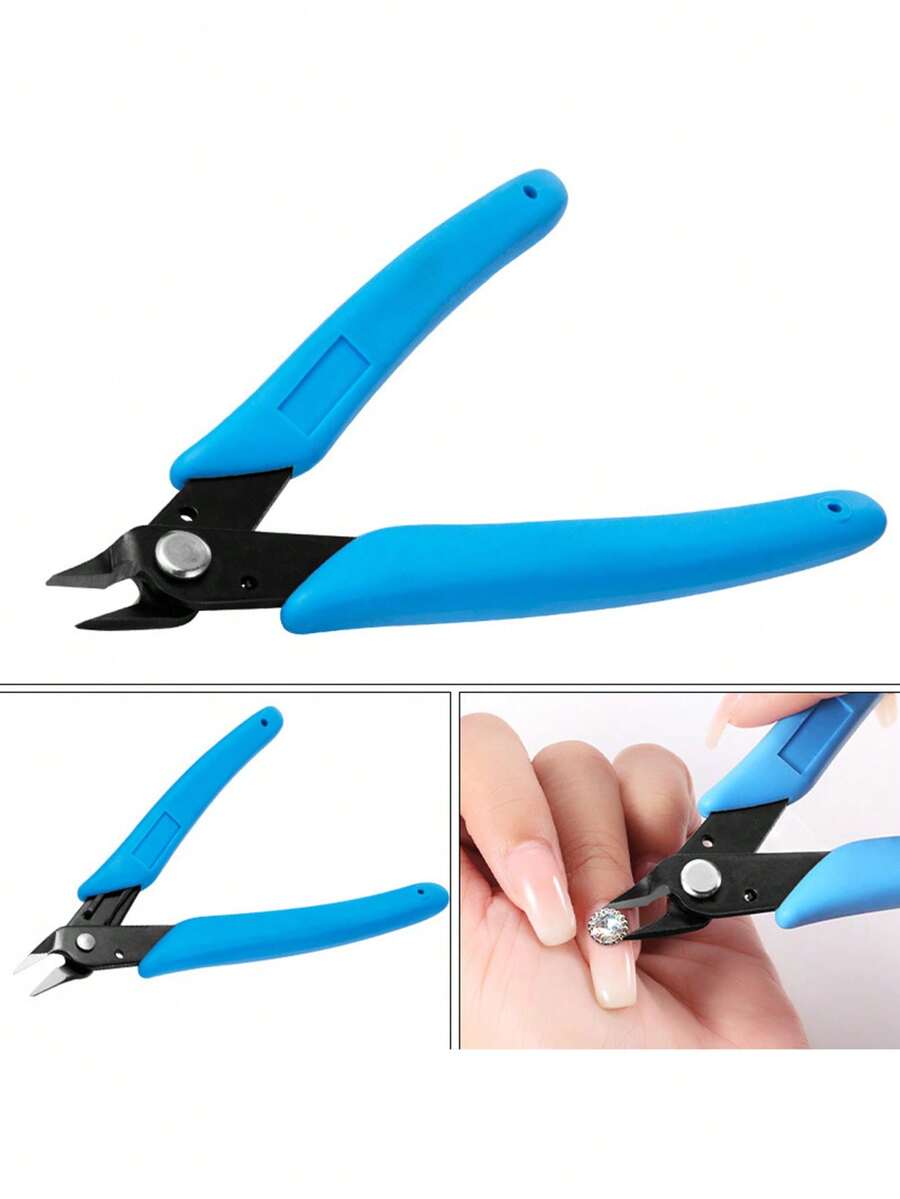 Metal Nail Art Rhinestone Remover Pliers, Heavy Duty Small Cutter For Removing Large Rhinestones And Nail Gems