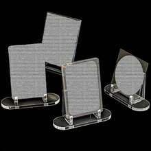 1/3/6pcs Display Stand Single Badge/Commemorative Coin Storage Rack Acrylic Commemorative Coin Tassel Transparent Perimeter Sign Holder Transparent Plastic Desktop Stand - View 3