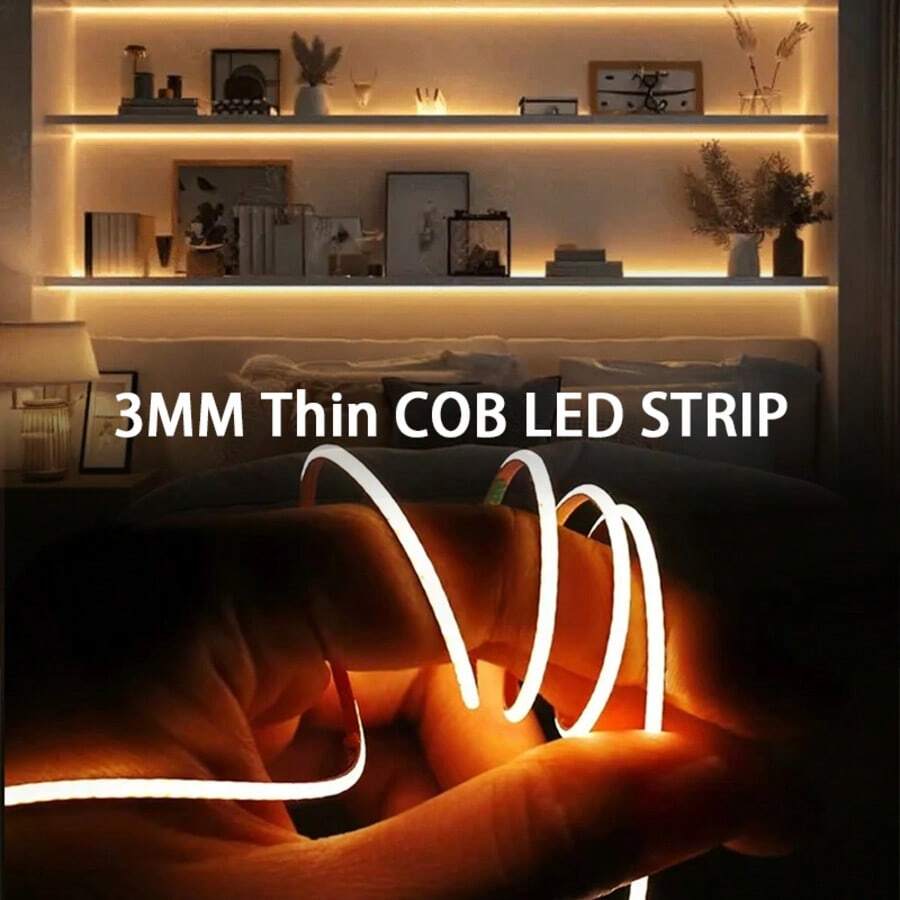 Acosh Neon Touch Control COB LED Light Strip, USB Powered, Warm White/Cool White Optional 0.3m-5m; Easy Installation, Suitable For Bedroom, Living Room, Wardrobe And Cabinet Decoration. - Multicolor - View 1