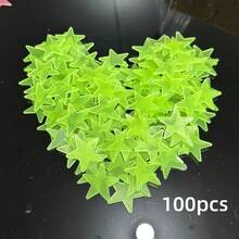 100/200 Peças Adesivos de Estrelas que Brilham no Escuro, Decalques de Parede e Teto que Brilham, Faça seu Quarto Brilhar como o Céu Noturno, Decoração de Quarto, Decoração de Casa (Este Produto Requer Absorção de Luz para Brilhar - Por Favor, Não Compre se Você se Importar) - Multicolorido - Visão 16