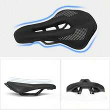 Hollow Breathable Bicycle Saddle, Comfortable Pressure Relief Shock-Absorbing Seat, Universal For Mountain Bike And Road Bike - Multicolor - View 4