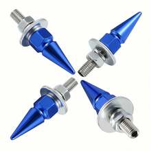 4Pcs License Plate Frame Bolt Screw Fasteners - Decorative Exterior Screws For Most Cars, Trucks, Motorcycles, License Plate Hardware - A - View 6