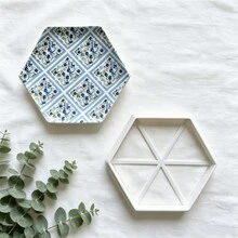 Hexagon Polymer Clay Cutting Tray, Clay Tool, Ring, Earring And Small Jewelry Storage, Mini Handmade Treasure Decoration Display Prop - Hexagonal - View 5