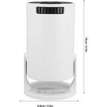 Small Projector With WLAN 6 And BT, 1080P, 270° Adjustable Auto Keystone, For Laptop, PC, Smartphone - 1080P High Resolution - White - View 2