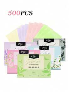 700 Sheets Facial Oil Absorbing Paper - Portable Oil Blotting Sheets, Suitable For Oily Skin, Oil Control, Makeup And Skincare, Suitable For All Skin Types, 700 Sheets/500 Sheets - Multicolor - View 10
