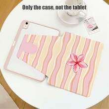 Striped, Floral And Other Pattern Painted Effect Tablet Protective Case, Built-In Pen Slot, With Stand, Suitable For Honor 8/9/10/X8/X8A/X9/X8Pro/X9Pro And Other Models/ MatePad Se 11 Inch/MatePad 11 Inch/11.5 Inch, MatePad Pro Apple 10th/11th Generation 2025 (A16), Galaxy Tab A7/A9 And Other Popular Models - Multicolor - View 2
