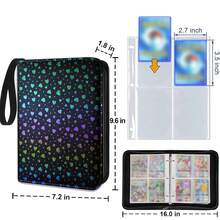 Heart Pattern Trading Card Binder, Premium 4-Pocket Double-Sided 400-Pocket PU Card Collection Binder, Smooth Wear-Resistant Matte Surface, Top-Loading Collector Album, Suitable For MTG, TCG, Sports Cards, Game Cards - 4-pocket Double-sided 400 Pocket - View 7