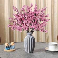 Pink Artificial Flowers Lavender Velvet Surface Imitation Lavender Flower Bouquet, Suitable For Weddings, Bridal Parties, DIY Floral Decoration At Home, Outdoor Gardens, DIY Floral Decoration For Parties, DIY Wreaths And Wedding Background Decoration - Baby Pink - View 3
