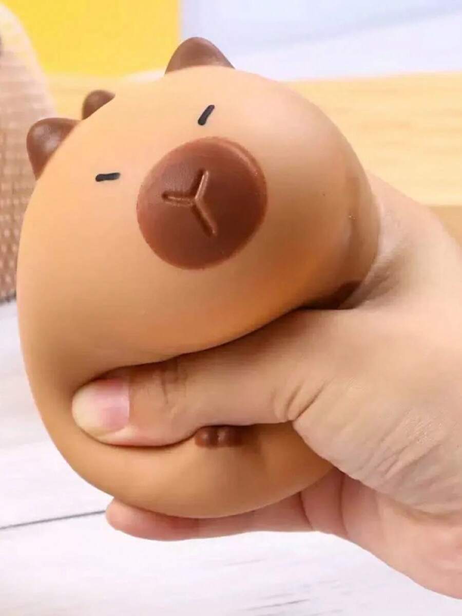 Capybara Chick Squeeze Toy Stress Relief Cute Capybara Venting Tool Office Decompression Healing Small Ornament
