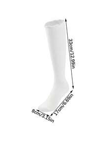 5 Pasang Kaos Kaki Setinggi Lutut Wanita Warna Polos, Manset Berkerut, Rajutan Bergaris, Kaos Kaki Kasual Bergaya Preppy, Serbaguna untuk Musim Gugur/Dingin, Cocok untuk Olahraga, Bepergian, dan Pemakaian Sehari-hari - MultiWarna - View 6