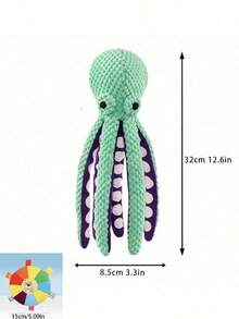 Octopus Squeaky Dog Toy, Durable Plush Interactive Chew Toy With Wrinkled Tentacles, Suitable For Small And Medium Dogs To Grind Teeth And Relieve Boredom, Suitable For Outdoor And Home Use - One Size - View 11