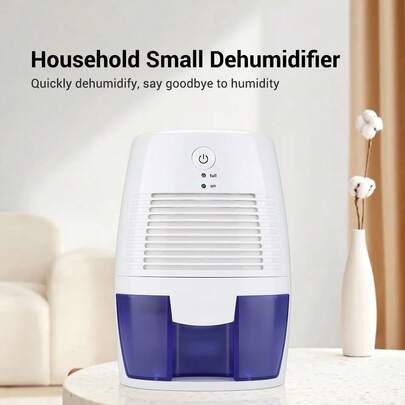 Hailicare 小型ポータブル家庭用除湿機、USB静音ドライヤー、500ml大容量水タンク、満水時自動停止保護、寝室クローゼットオフィス湿気除去、素敵なギフト