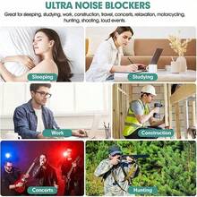 1/510/20 Pairs Soft Orange Foam Earplugs, Conical Travel Sleep Noise Reduction Earplugs, Noise Isolation Ear Protection - View 3