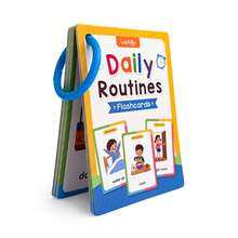 38 Words Kids Daily Routines English Flashcards Preschool Kindergarten Everyday Action Vocabulary Educational Cards Parent Child Interactive Toys - Multicolor - View 5