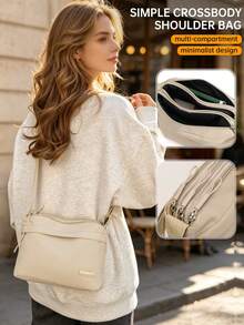 Myco Lightweight Shoulder Crossbody Bag, Large Capacity Minimalist Small Bag, Convenient School Bag, Suitable For Students, Nurses, Teachers - Multicolor - View 2